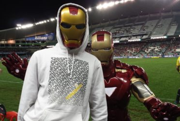 Nevan Doig is Iron Man at the Football