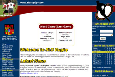 SLO Rugby Website
