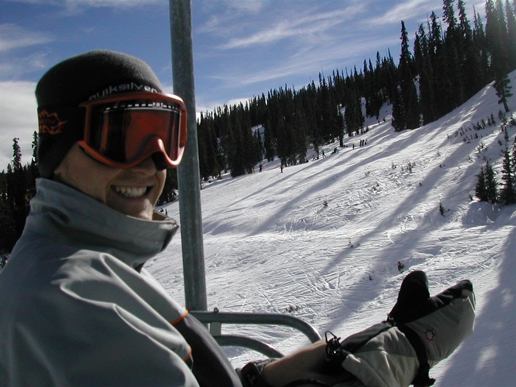 Thanksgiving 2002 - Jesse Leader on the ski lift