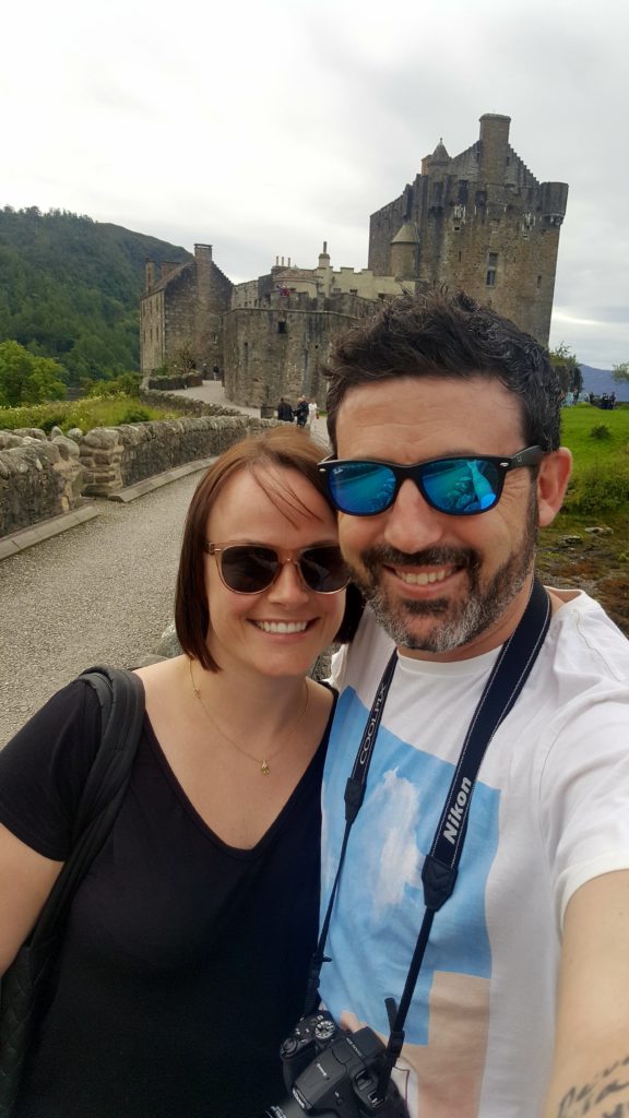 Michael Doig & Louise Connolly at Eilean Donan Castle, Scotland