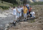 The Doigs and the Leaders are shown around Silverton by Rick and Jaimee Woolard Callies