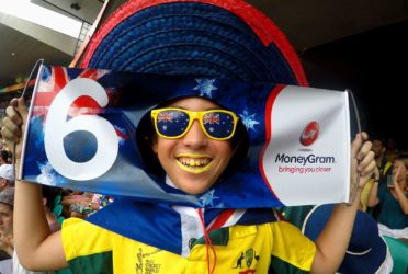 Liam Doig at the Cricket World Cup, 2015