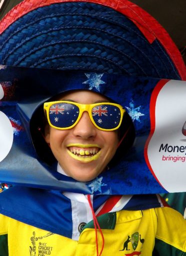 Liam Doig at the Cricket World Cup, 2015