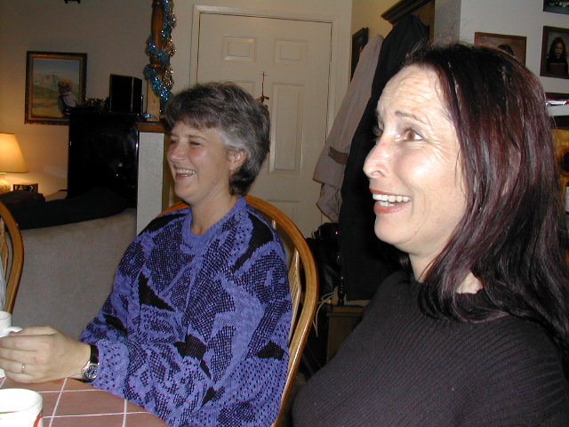 Christmas 2001 - Linda Leader & Lenee Barry