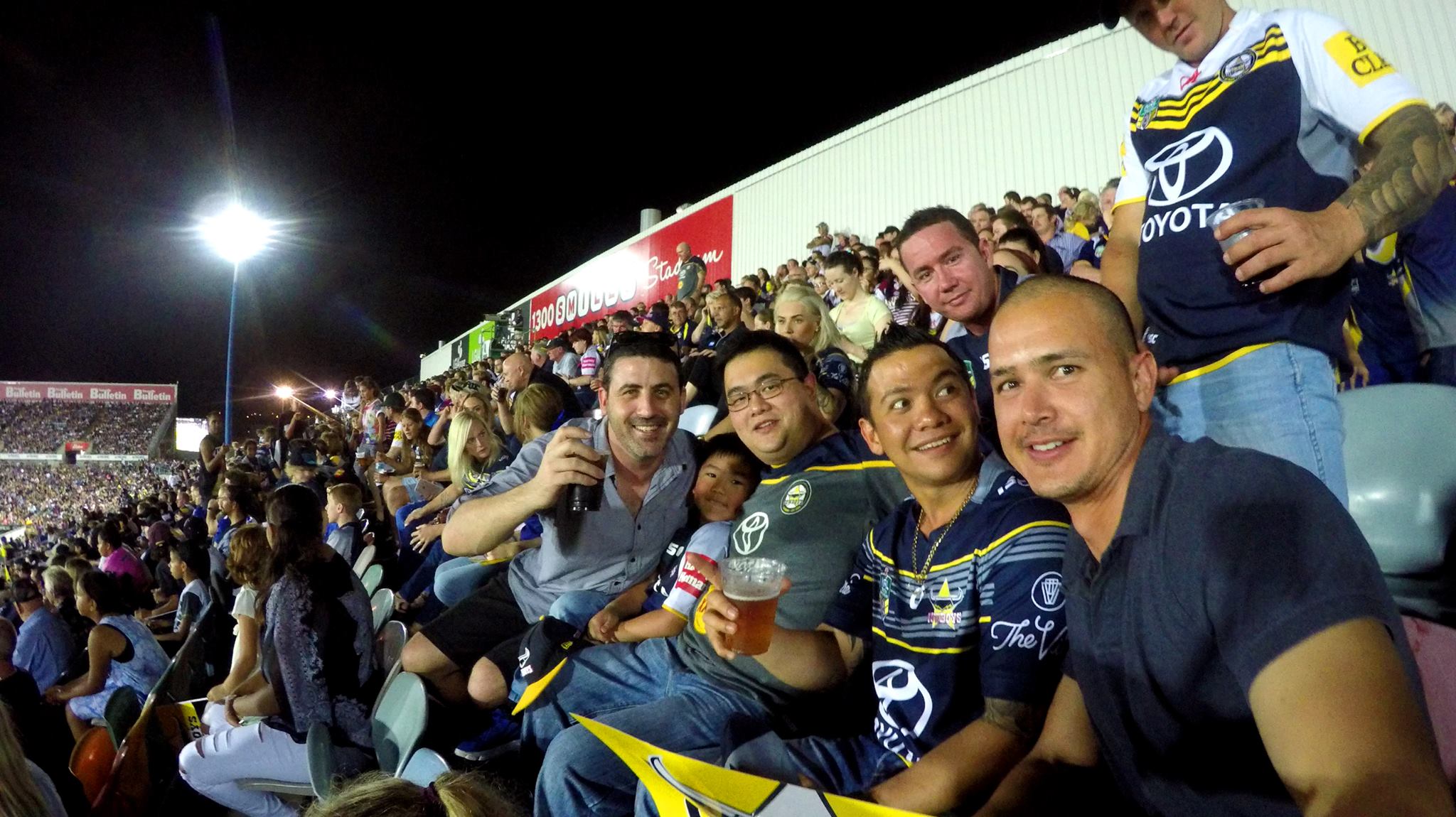Friday night - Broncos vs Cowboys Semi Final with a few of the locals 