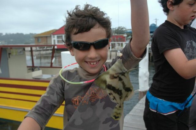 Liam Fishing - Camping Narooma