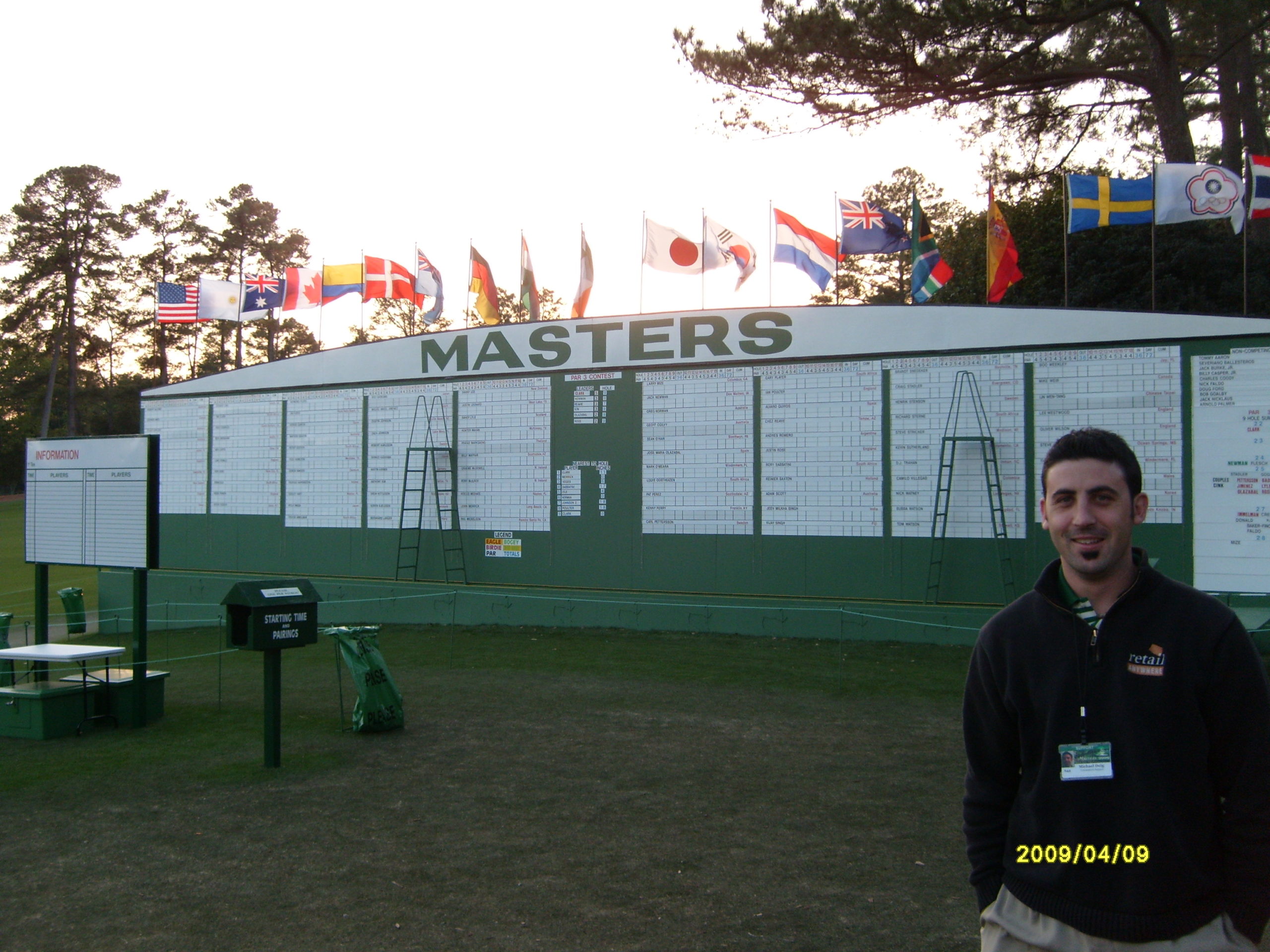 Michael Doig at the US Masters, 2009