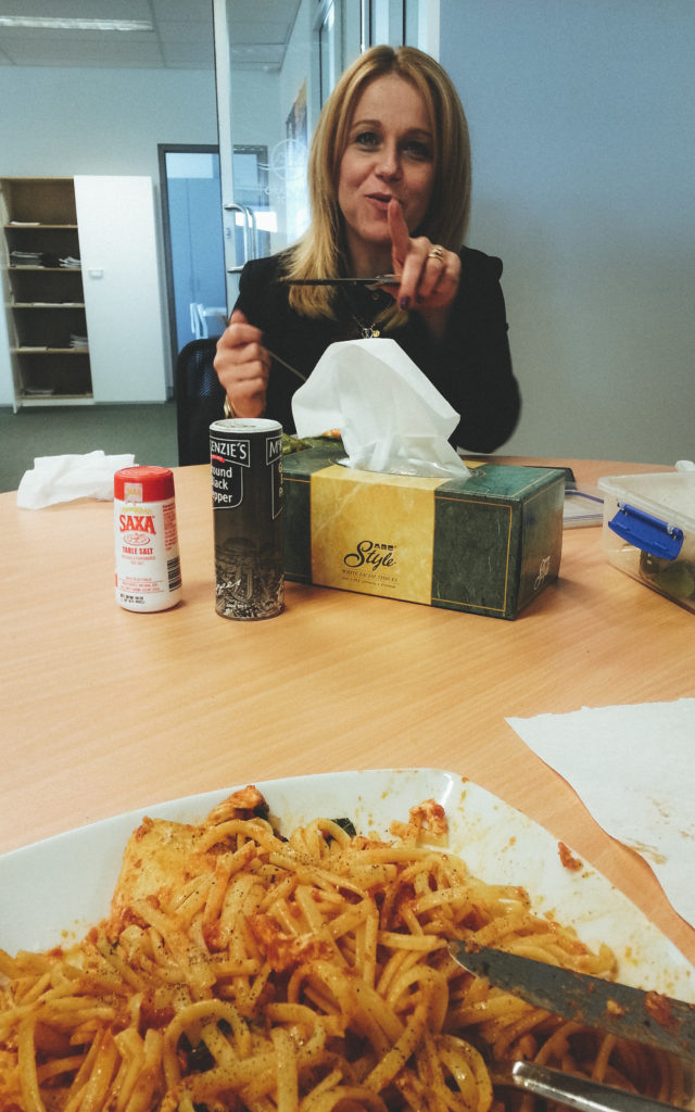 Goodbye Office Lunch with Lexie Sudy - I had better not be taking a photo!