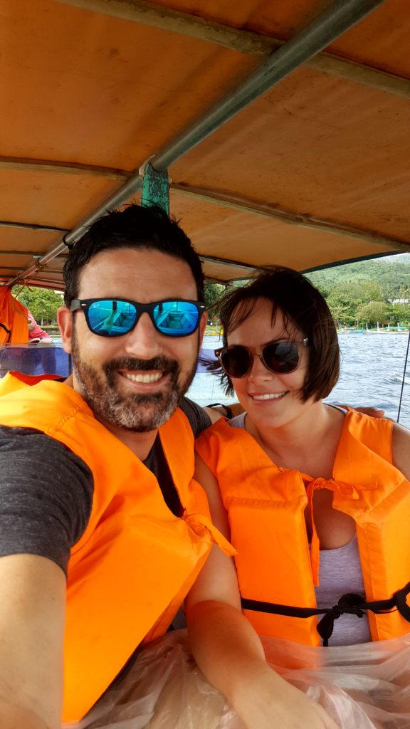 Michael Doig & Louise Connolly cruising to Taal Volcano in the Philippines