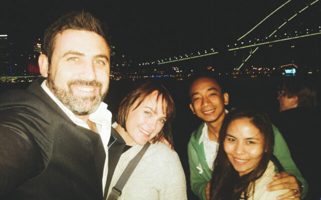 Michael Doig, Louise Connolly, Louie & Maitha Rosales - Vivid Cruise, Sydney