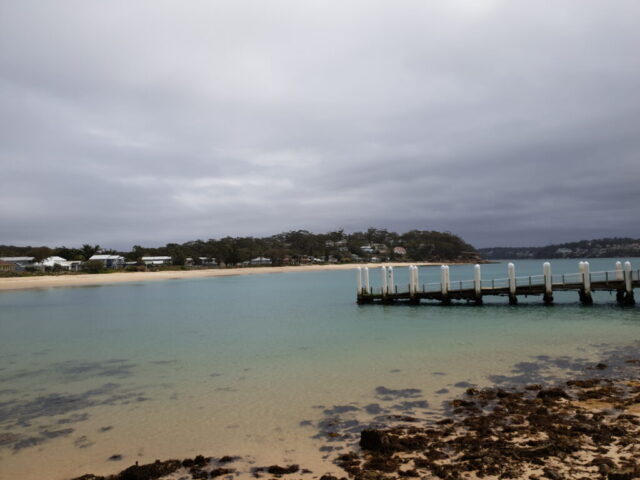 Relaxing by the beach after our mountain bike ride