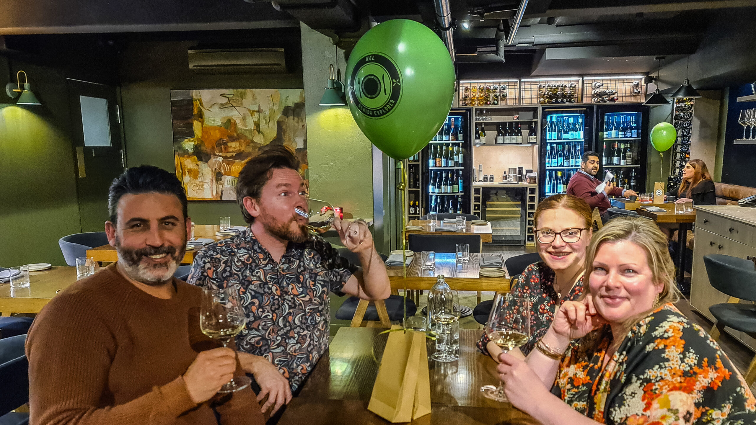 Michael Doig, Gill Bockman, Brett Daniels and Abigail Ricica at Nel, Sydney