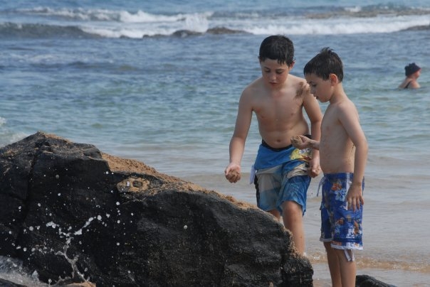 Nevan & Liam - Beach day