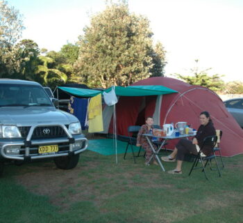 Our campsite at the Big 4 Shoalhaven Heads Village