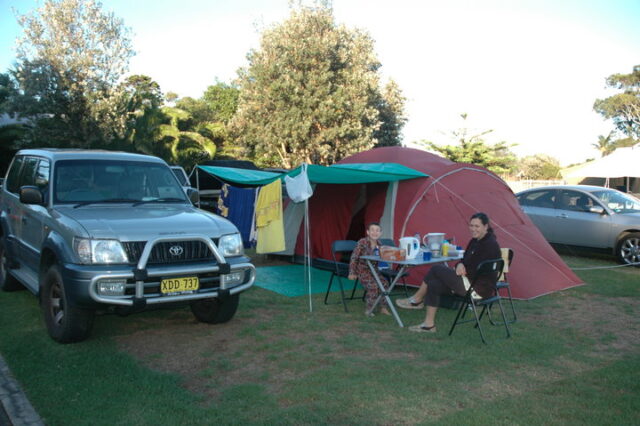 Our campsite at the Big 4 Shoalhaven Heads Village