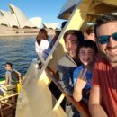 Enjoying a Sydney Harbour Cruise with Glen Karl and a couple of my kids