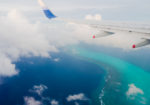 Flying over the Pacific