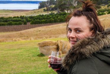 Louise Connolly at Devil's Corner Cellar, Tasmania