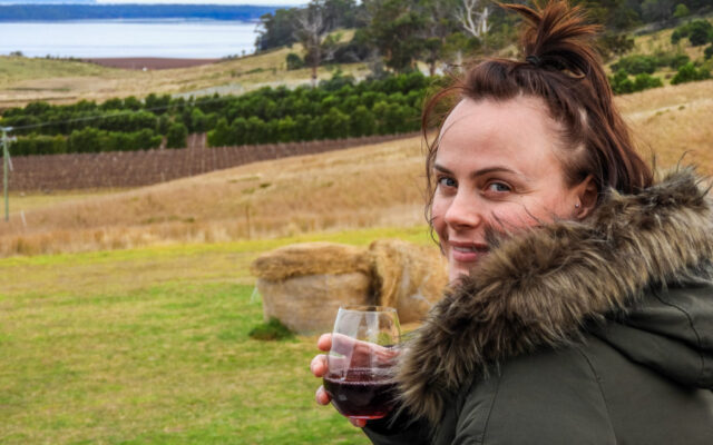 Louise Connolly at Devil's Corner, Tasmania