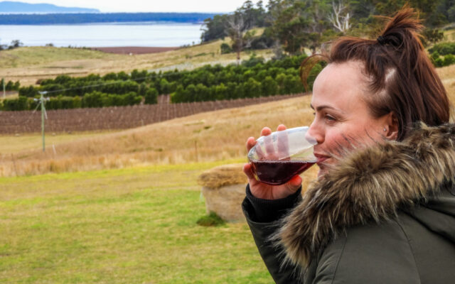Louise Connolly at Devil's Corner, Tasmania
