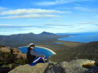 Michael Doig on the Mt Amos Hike, Tasmania Michael Doig on the Mt Amos Hike, Tasmania