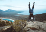 Michael Doig upon Mount Amos, Tasmania