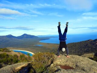 Michael Doig on the Mt Amos Hike, Tasmania Michael Doig on the Mt Amos Hike, Tasmania
