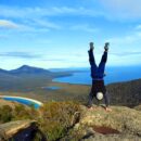 Michael Doig on Mount Amos, Tasmania