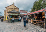 Michael Doig strolling Camden Markets in London