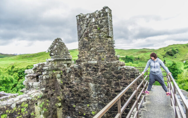 Louise Connolly at Carnasserie Castle, Scotland