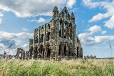 The Whitby Abbey ruins are absolutely spectacular - dominating the Whitby skyline, a north eastern English seaside town looking out over the North sea