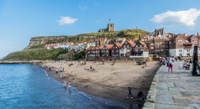 The beautiful seaside town of Whitby, home of Dracula and from which Captain Cook set out from