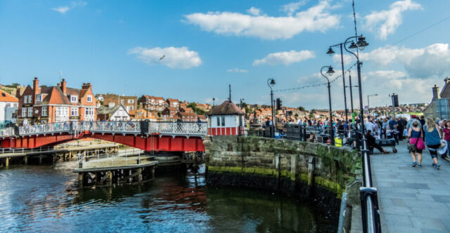 The beautiful seaside town of Whitby, home of Dracula and from which Captain Cook set out from