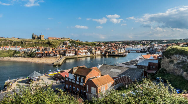 The beautiful seaside town of Whitby, home of Dracula and from which Captain Cook set out from