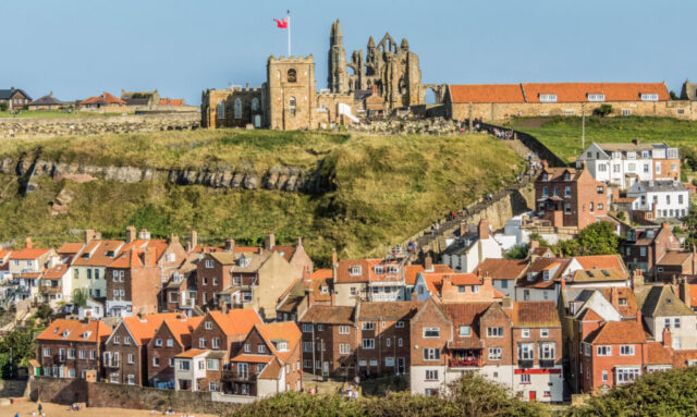 The Whitby Abbey ruins are absolutely spectacular - dominating the Whitby skyline, a north eastern English seaside town looking out over the North sea