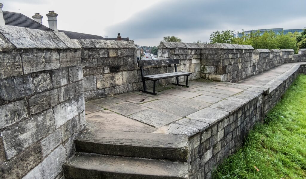 A quiet corner of York, where greenery and old stone sit comfortably side by side.