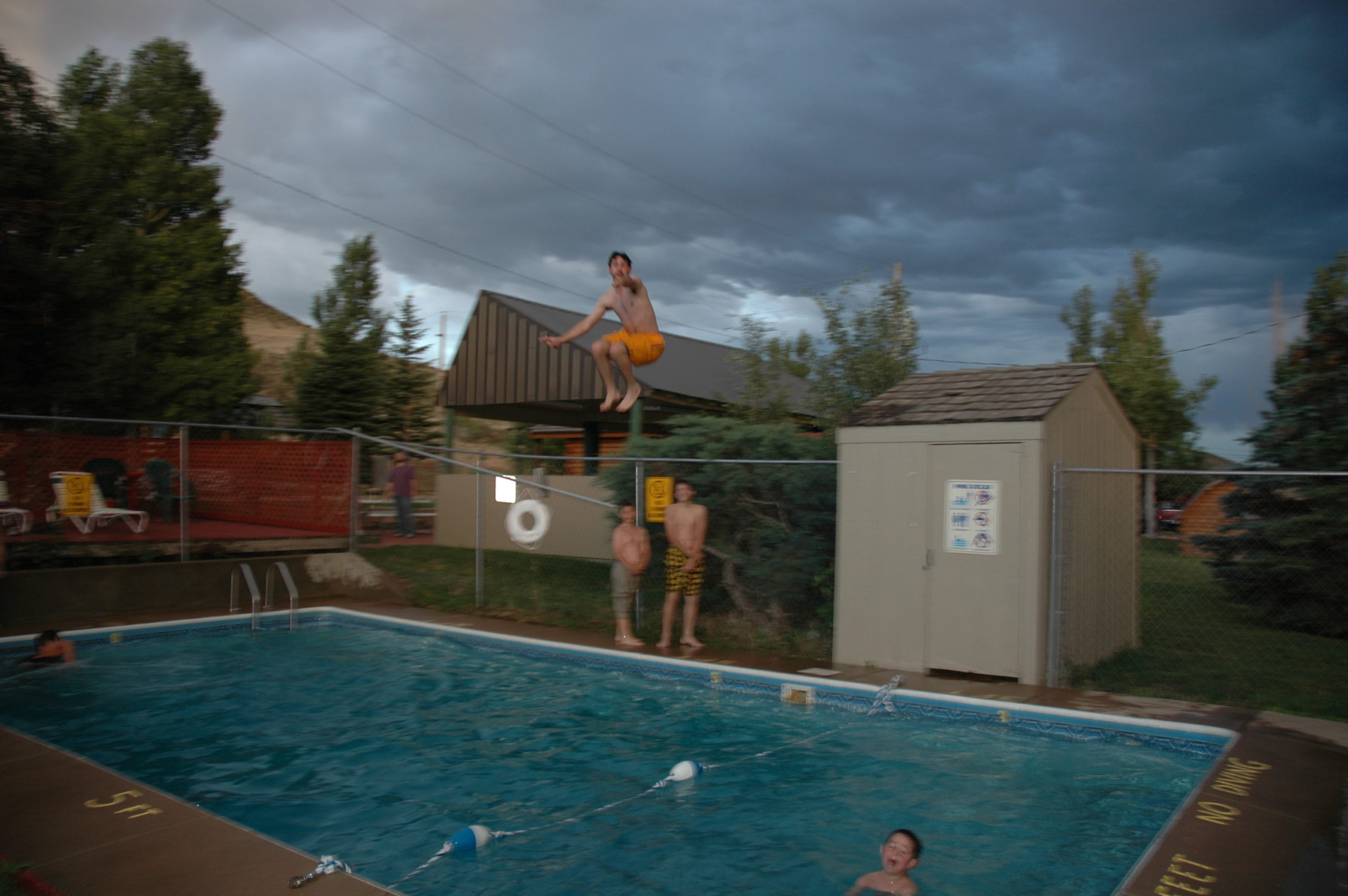 Northern Colorado Camping Trip - Michael Doig pool fun