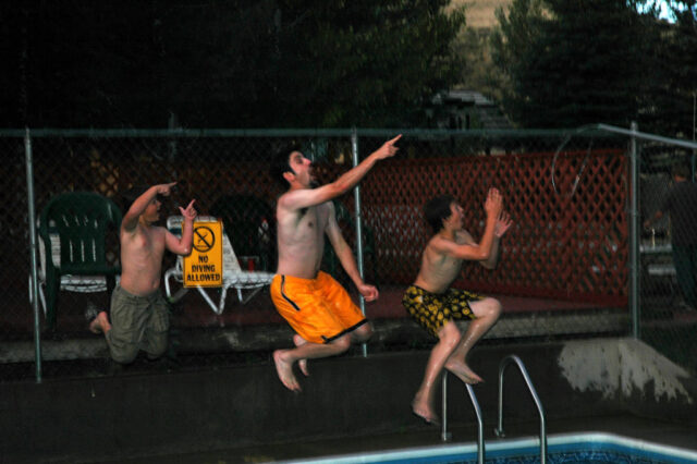 Northern Colorado Camping Trip - David Leader, Michael Doig, Shiloh Leader being weirdos