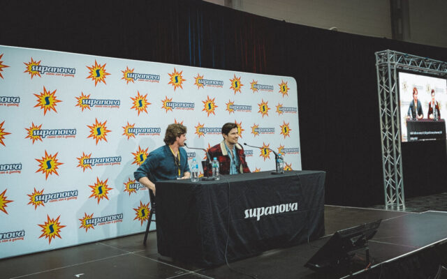 Attending the David Berry and Charles Vandervaart Outlander Panel at Supanova Comic Con, Sydney Australia 2025