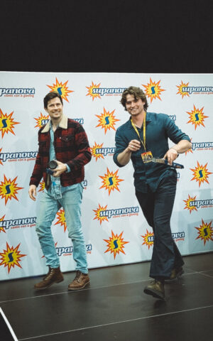 Attending the David Berry and Charles Vandervaart Outlander Panel at Supanova Comic Con, Sydney Australia 2025