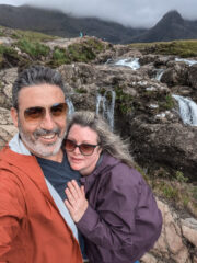 Fairy Pools, Isle of Skye Posing together at the Fairy Pools, Isle of Skye