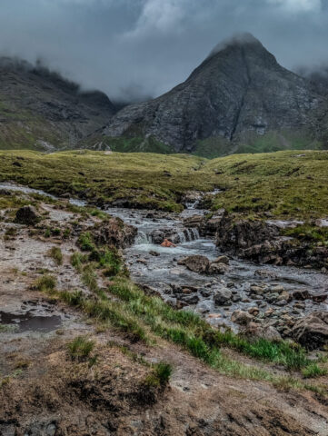 Bathing in the Fairy Pools, Isle of Skye - why not?!