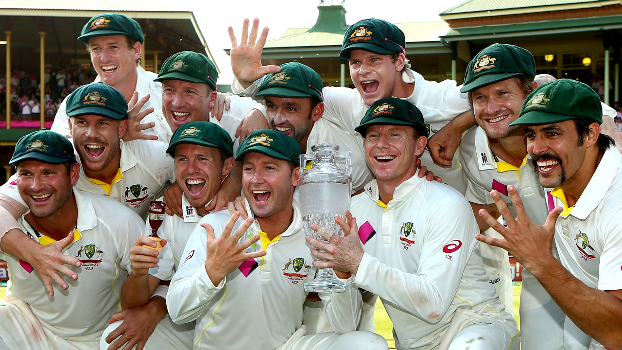 Australia celebrates an Ashes whitewash