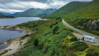 The A87 across the Scottish Highlands