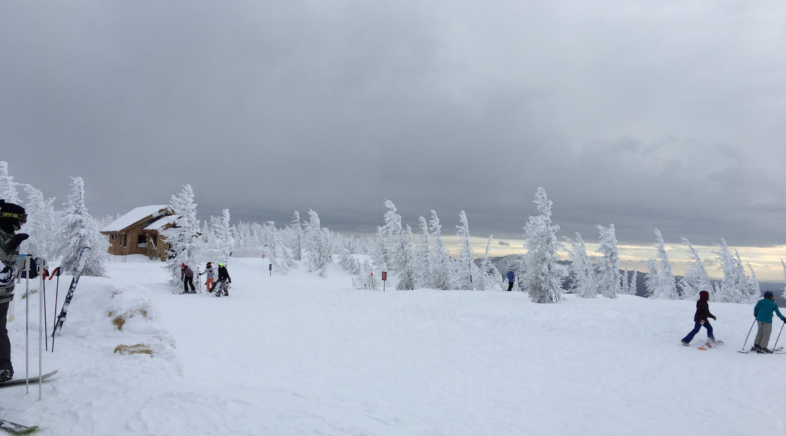 Jenifer learns to Snowboard